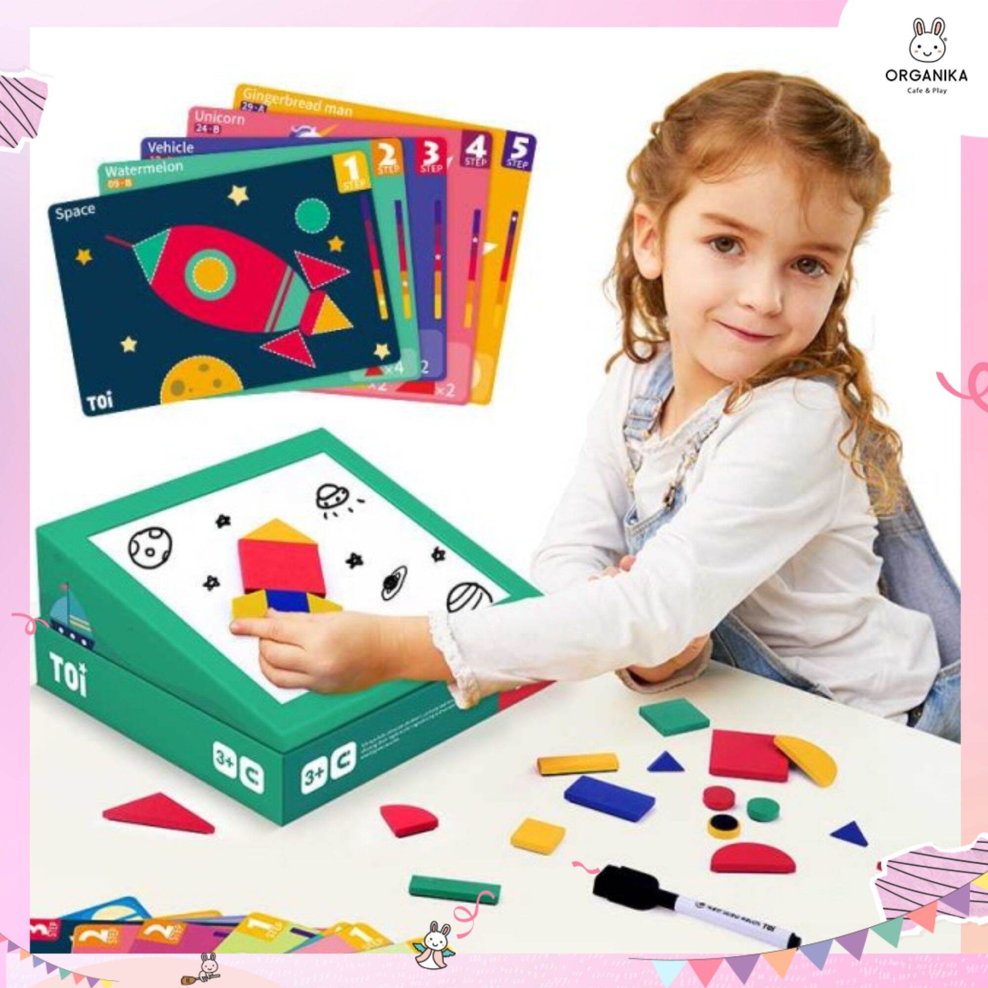 Toi Magnetic Shape Puzzle เกมปริศนารูปทรงแม่เหล็ก ของเล่นเด็กเสริมพัฒนาการ 3 ขวบขึ้นไป ราคา 890 บาท*ส่งฟรี