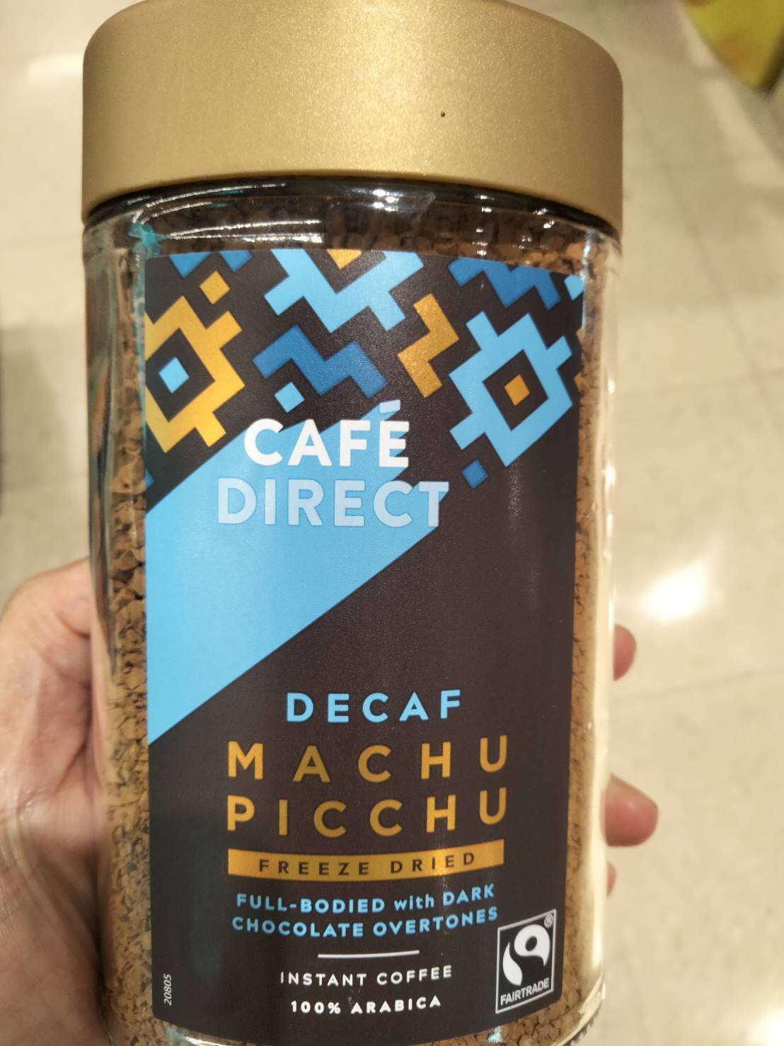 Cafe Direct Machu Picchu Decaf Freeze Dried Instant Coffee กาแฟ