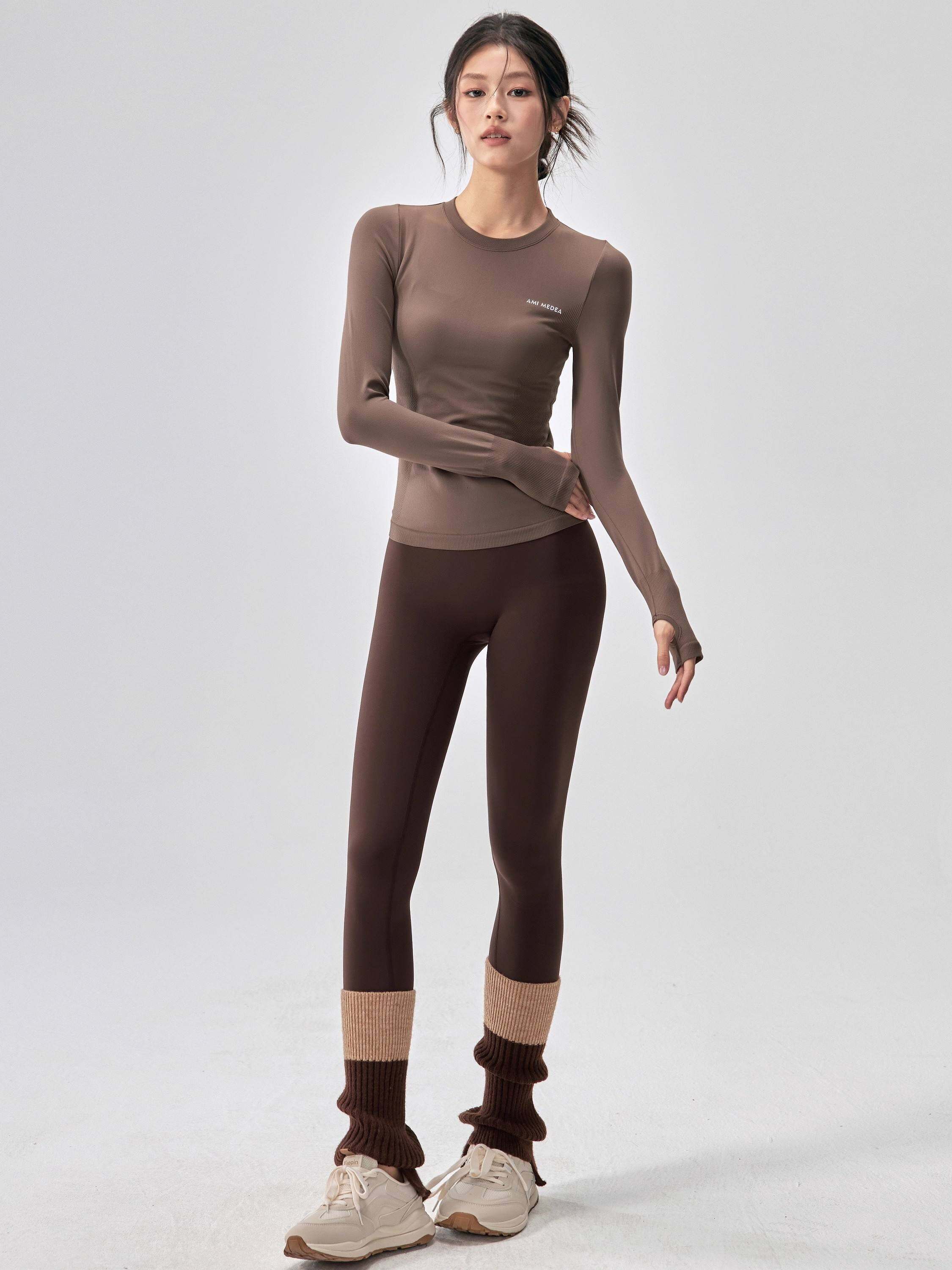 Elastic Slimming Long-sleeve Exercise Top