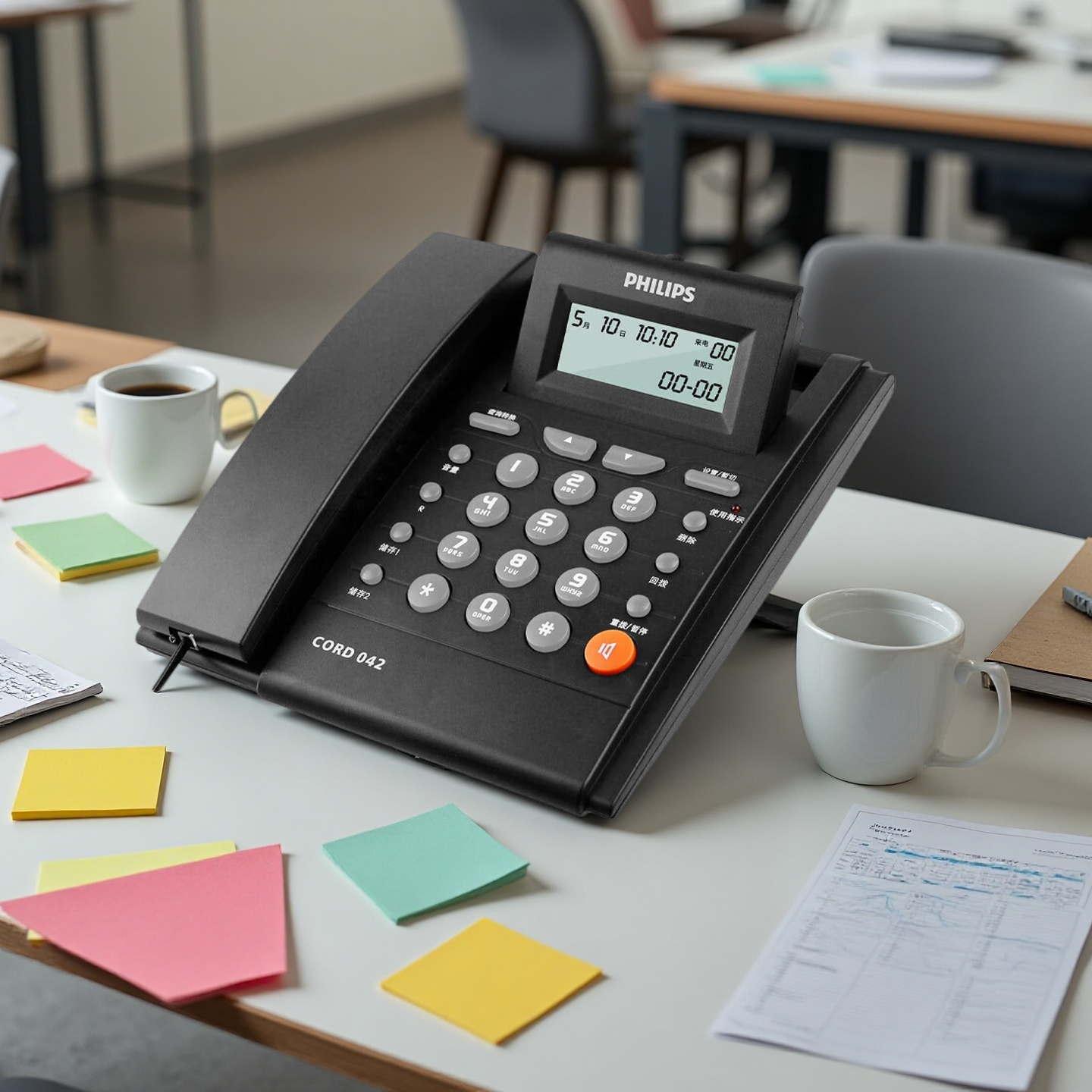 Philips | Caller ID Home Office Fixed Landline Phone ราคา 486 บาท*ส่งฟรี