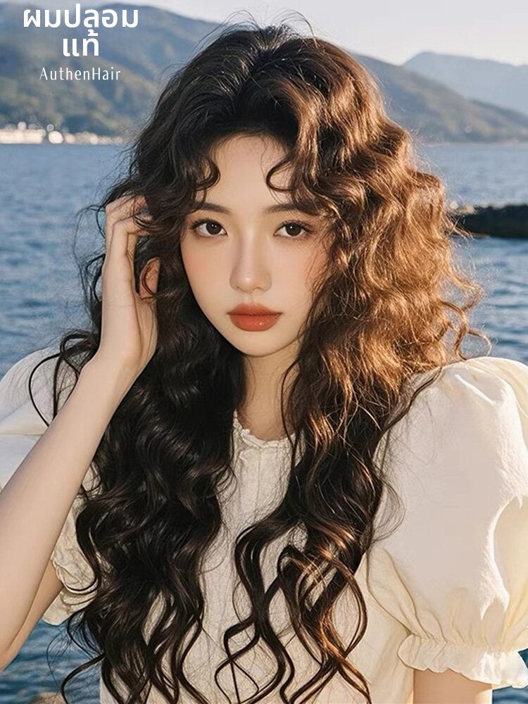 REALME | Natural Look Full Wig with Real Human Hair Wool Curl Whole Cap ราคา 13,326 บาท*ส่งฟรี