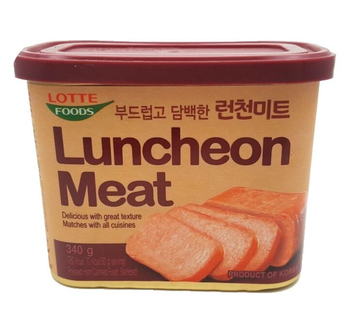 Luncheon Meat แฮมกระป๋อง หมูแฮม แฮมเกาหลี จาก Lotte