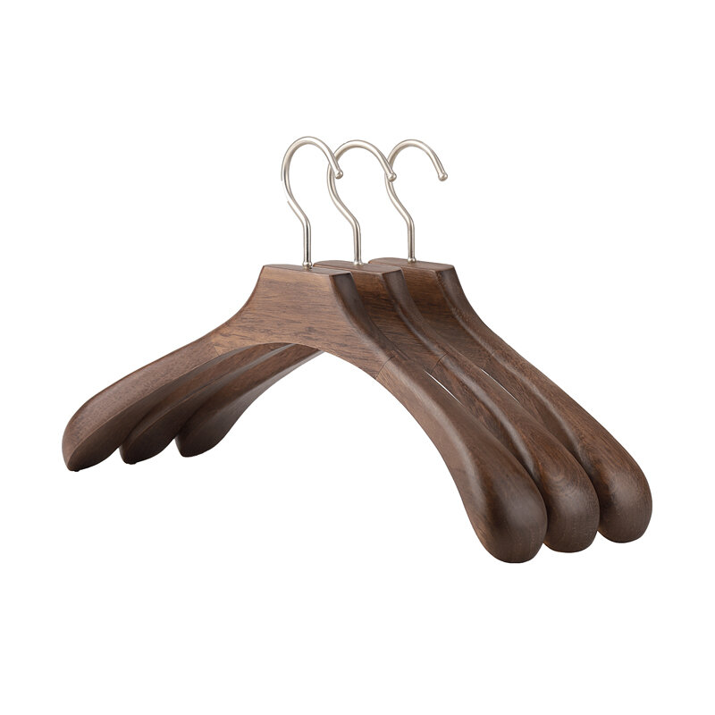 MUQINGLANG | High-quality Broad-shouldered Wooden Suit Hanger Non-slip No-mark