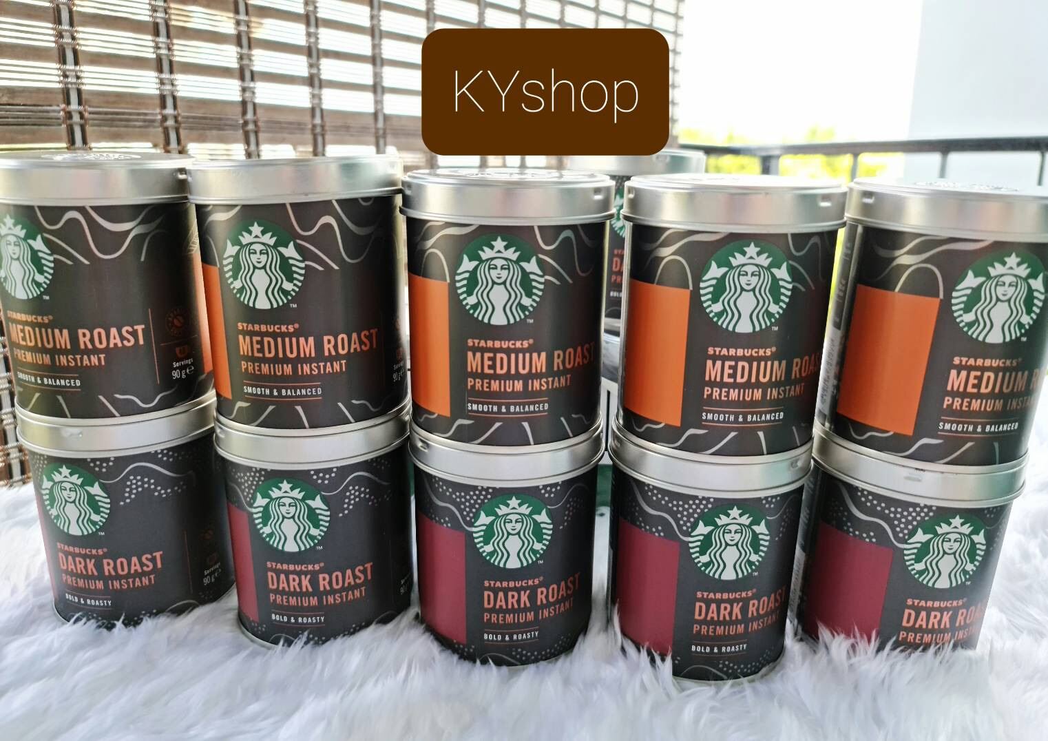 ใหม่สุด Exp. 04/2026 กาแฟสตาร์บัคส์ Starbucks ผงกาแฟสตาร์บัคส์ กาแฟสำเร็จรูป Starbucks coffee กาแฟสตาบัค ครบรส ถูกที่สุด!! ราคา 379 บาท*ส่งฟรี