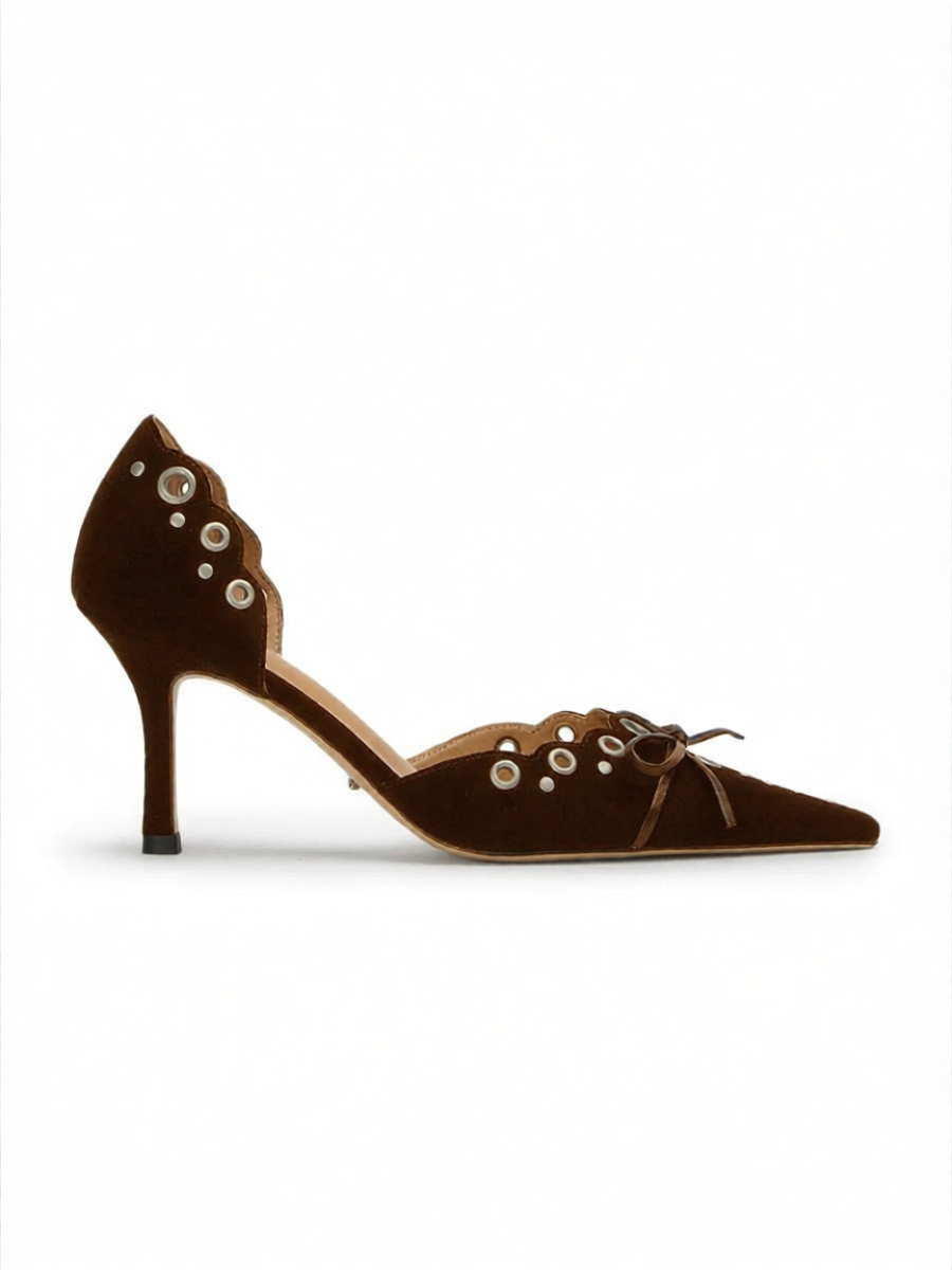 Tony Bianco | Lace-up Bow Pointed-Toe High-Heel Mules ราคา 9,246 บาท*ส่งฟรี