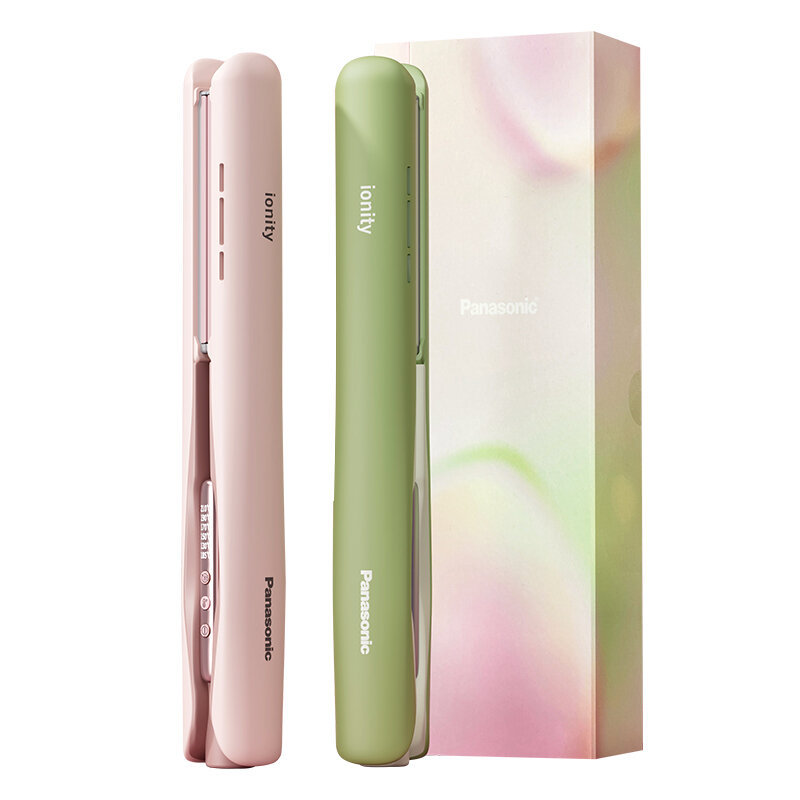 Panasonic | 2-in-1 Negative Ion Curling and Straightening Iron Creamy Appearance ราคา 3,713 บาท*ส่งฟรี