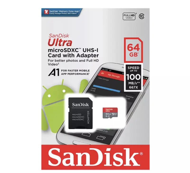 ภาพสินค้าเมมกล้องวงจรปิด เมมโทรศัพท์ เมมกล้องหน้ารถ เมมโมรี่การ์ด Sandisk เมมการ์ด32GB เมมการ์ด SD card จากร้าน TKGiftshop บน Lazada ภาพที่ 5