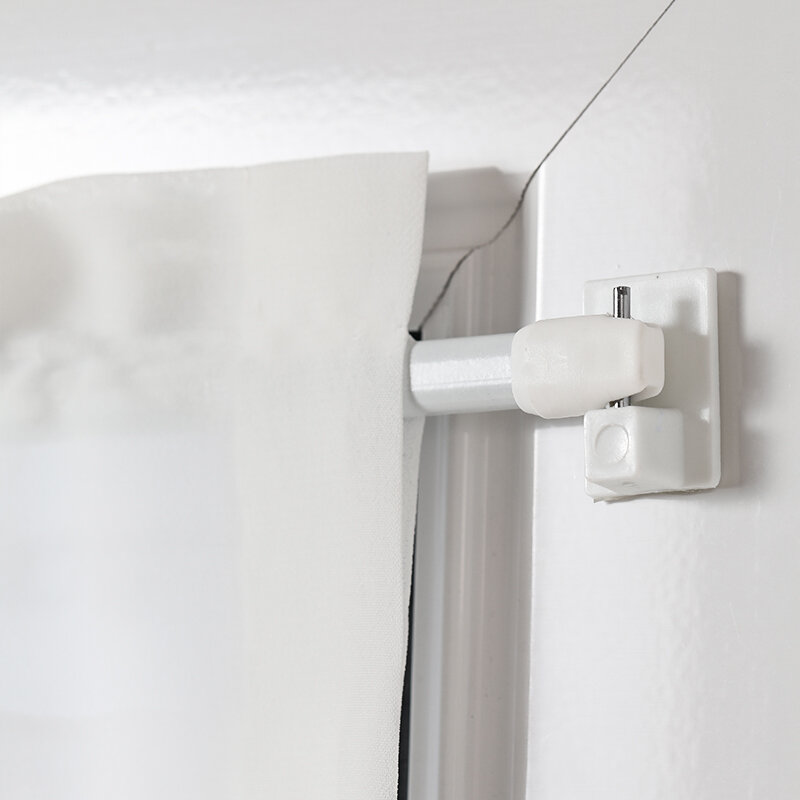 เลือกซื้อ ผ้าม่าน Retractable Rods for Curtains Coffee Curtain Rod Ultra Fine Flat Stick Easy to Assemble And Wash Window Screen Rod ราคาพิเศษ มีเก็บเงินปลายทาง