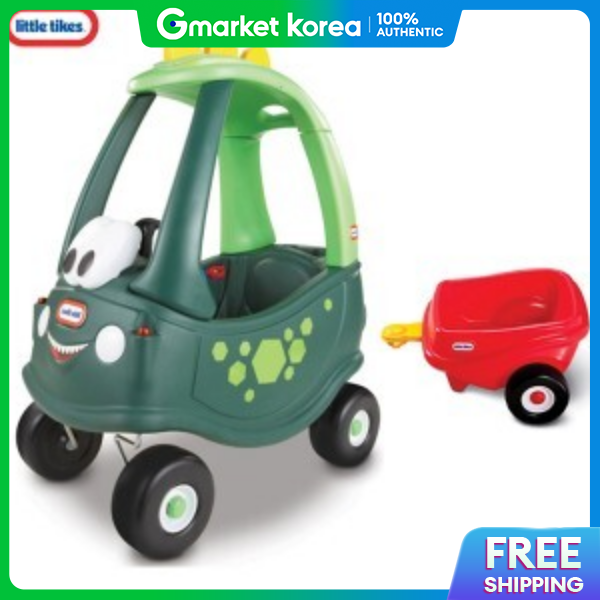 Little tikes | Cozy Coupe Dino Roof Car + Trailer (Assembly Service) / Little Tikes ราคา 8,420 บาท*ส่งฟรี