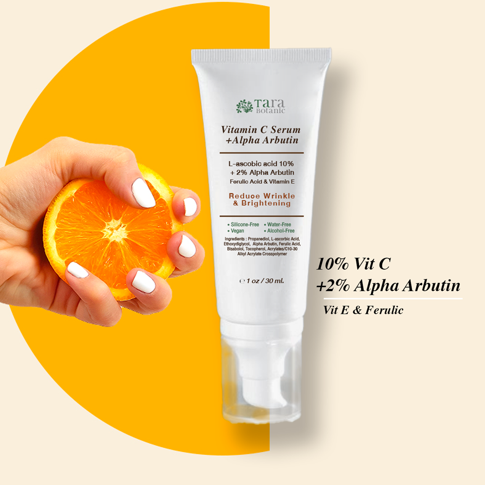 Vitamin C Serum 10% with 2% Alpha arbutin เซรั่มวิตามินซี 10%+ Alpha Arbutin