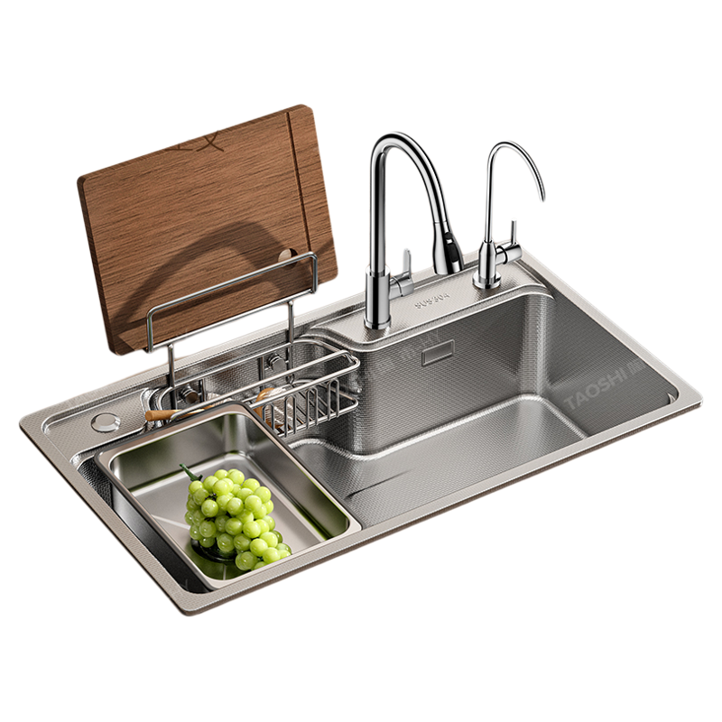 TAOSHI | Japanese Style Pressed Single Basin Stainless Steel Kitchen Sink ราคา 4,167 บาท*ส่งฟรี