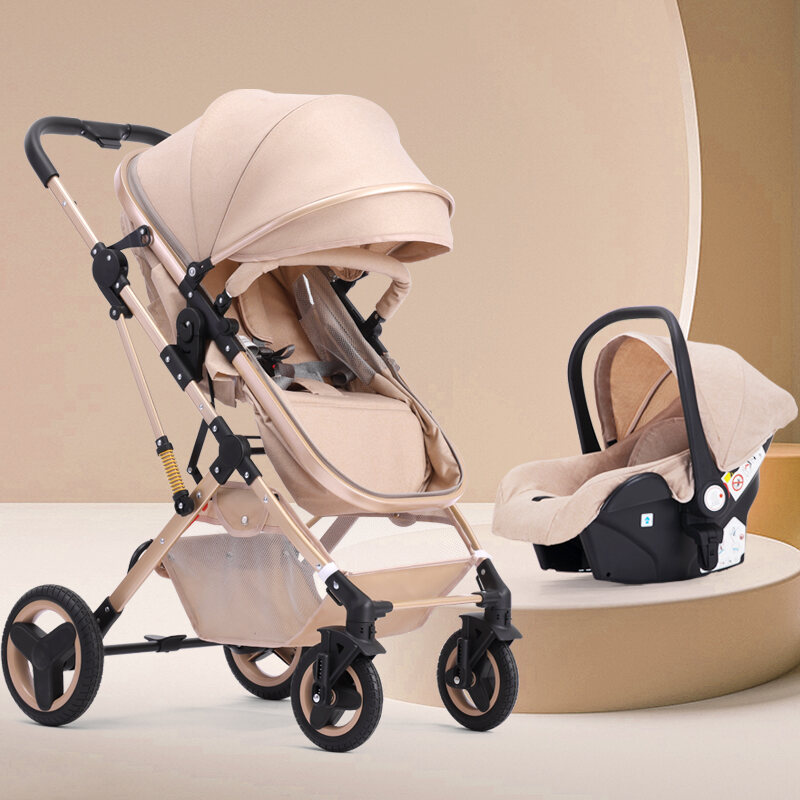 WEIJIA | Convertible Lightweight Foldable Stroller with Shock Absorption for 0-3 Year Old Babies