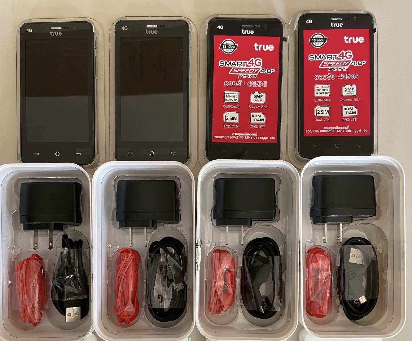 ‼️True Smart 4g Speedy 4.0”Plus ‼️Can Be Used with Every Sim Card and Every System‼️ ✅ Second Hand, in Good Condition. ✅ 4 Inch Screen ✅ Rom4 Gb Ram 512 ‼️ ราคา 390 บาท*ส่งฟรี