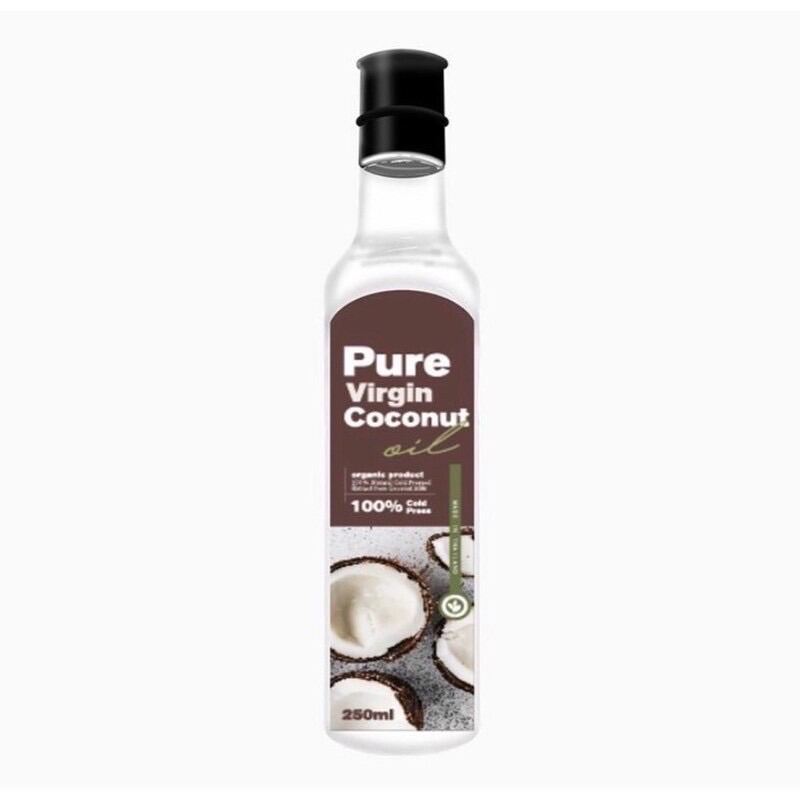 Pure Virgin เพียวเวอร์จิ้น น้ำมันมะพร้าวสกัดเย็น 250ml