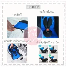 ภาพขนาดย่อของภาพหน้าปกสินค้าCarseat เด็กอ่อน รุ่น:T480 สำหรับเด็กแรกเกิด -15 เดือน ปรับระดับการหิ้วได้ จากร้าน A little baby บน Lazada ภาพที่ 2