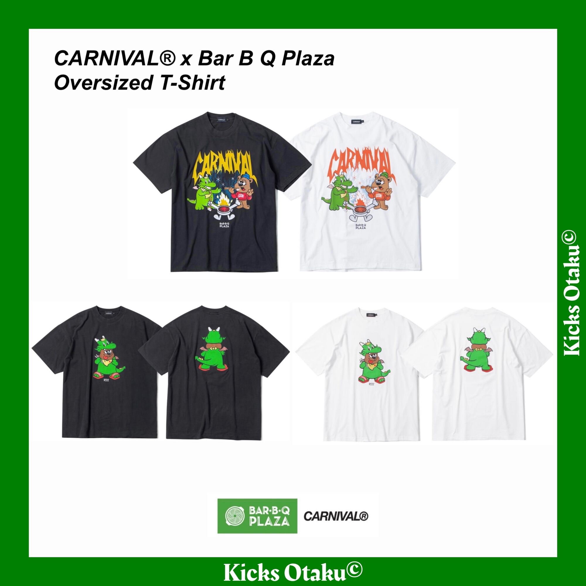 [ของแท้] เสื้อยืด CARNIVAL® X Bar B Q Plaza Oversized T-Shirt | Lazada ...