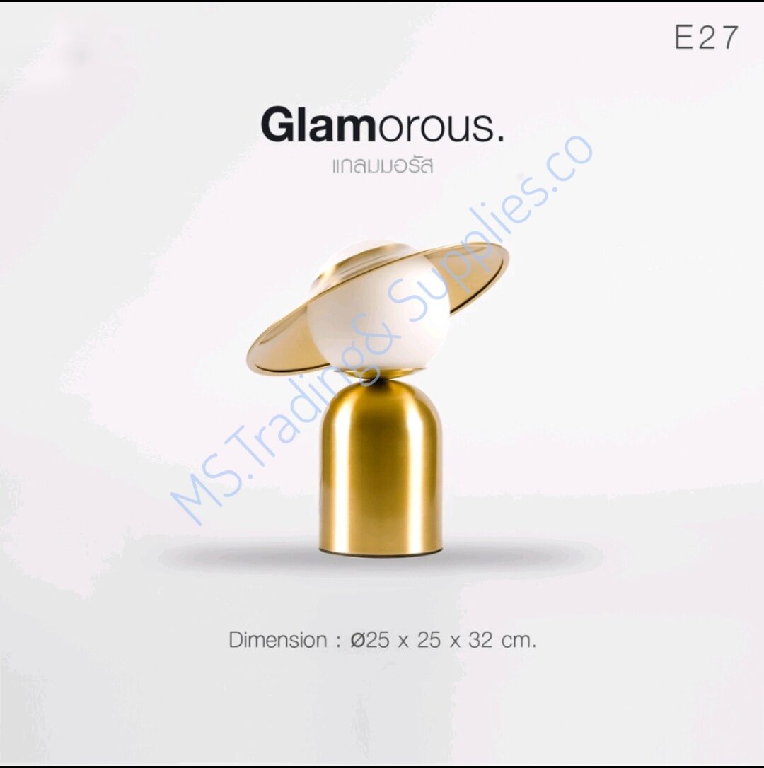 Sl Lighting | Table Lamp Sl-8-Glam-T6006/1 Genuine Product Ms.Trading& Supplies.Co ราคา 2,100 บาท*ส่งฟรี