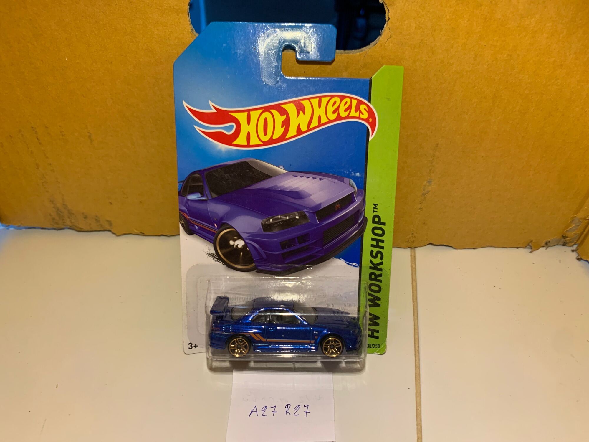 a27 r27 hot wheels nissan skyline gtr r34 blue | Lazada.co.th