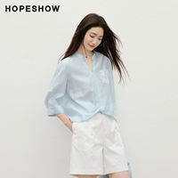 HOPESHOW | เสื้อผู้หญิงขอบลูกไม้ สไตล์หรู ฤดูร้อน-ฤดูใบไม้ร่วง ใหม่