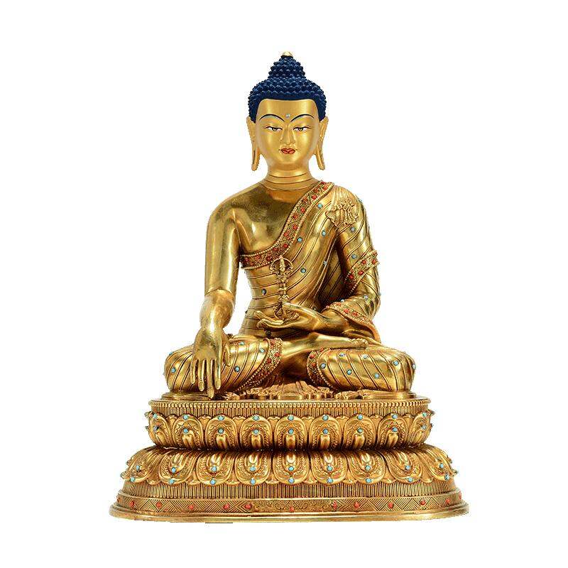 CHUANGLONG | Tibetan Style Copper Gilt Immobile Tathagata Statue Indoor Decor ราคา 15,653 บาท*ส่งฟรี