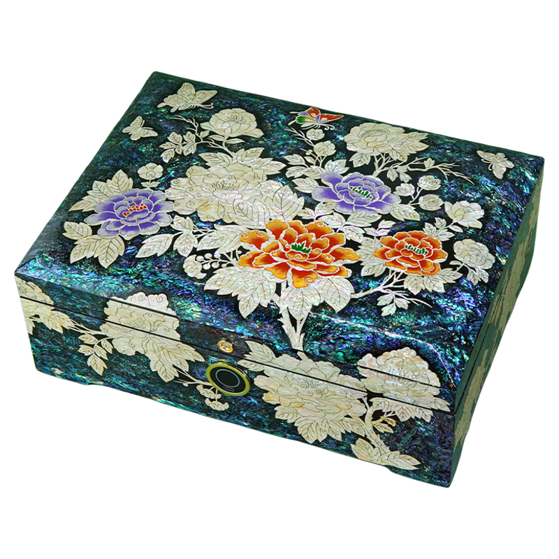 JINBEICHUANSHUO | Fingerprint Unlock Large Capacity Jewelry Storage Box ราคา 84,224 บาท*ส่งฟรี