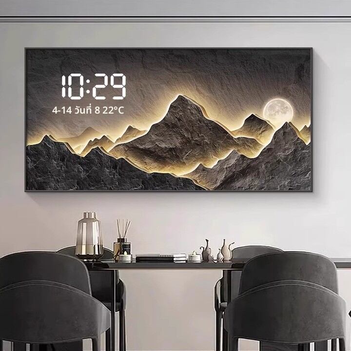 XIANGTUYIN | Wall-mounted Creative Digital Clock Decorative Painting ราคา 1,207 บาท*ส่งฟรี