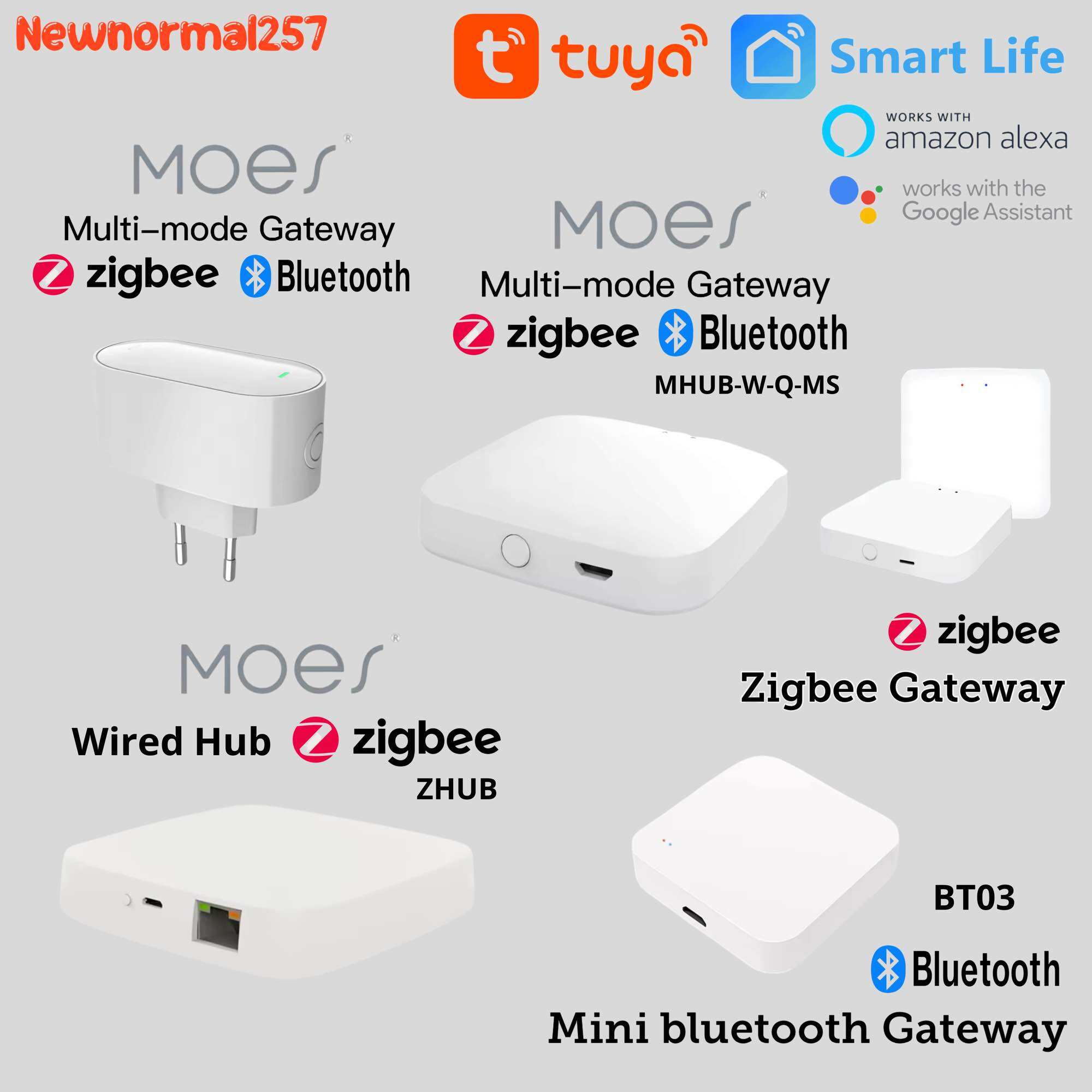 Multi-mode Gateway (เชื่อมต่อได้ทั้ง Zigbee+bluetooth) , tuya เกตเวย์ bluetooth Gateway(bt03) ราคา 359 บาท*ส่งฟรี