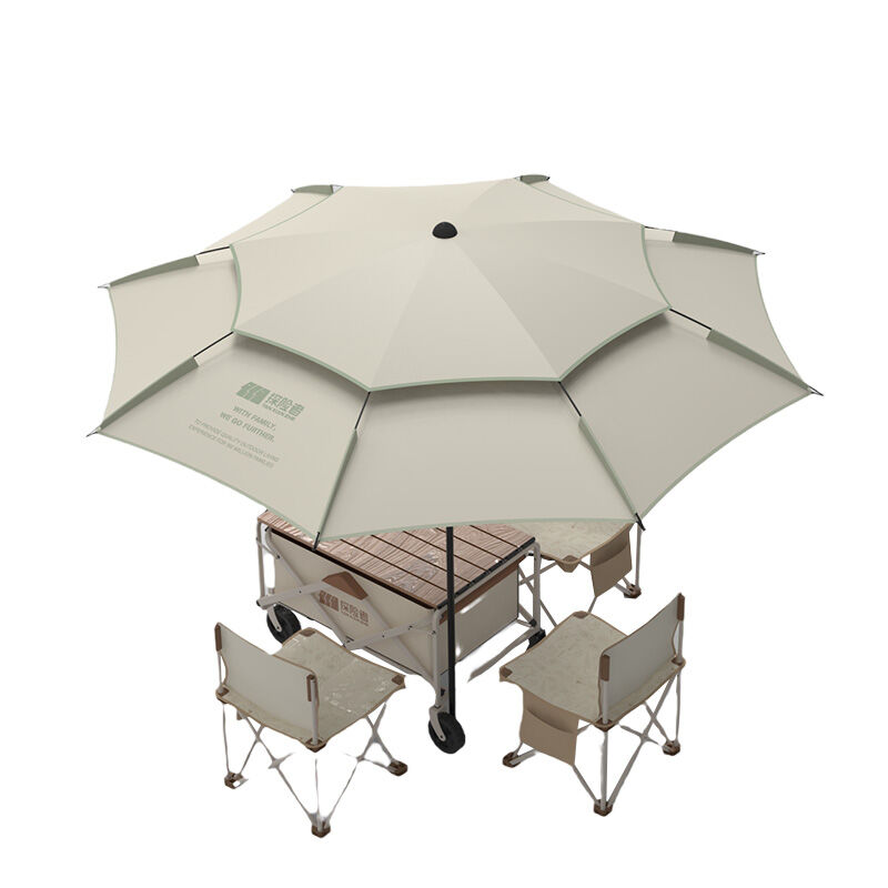 TanXianZhe | Camping Sunshade Cart 2-in-1 Outdoor Folding Trolley ราคา 6,389 บาท*ส่งฟรี