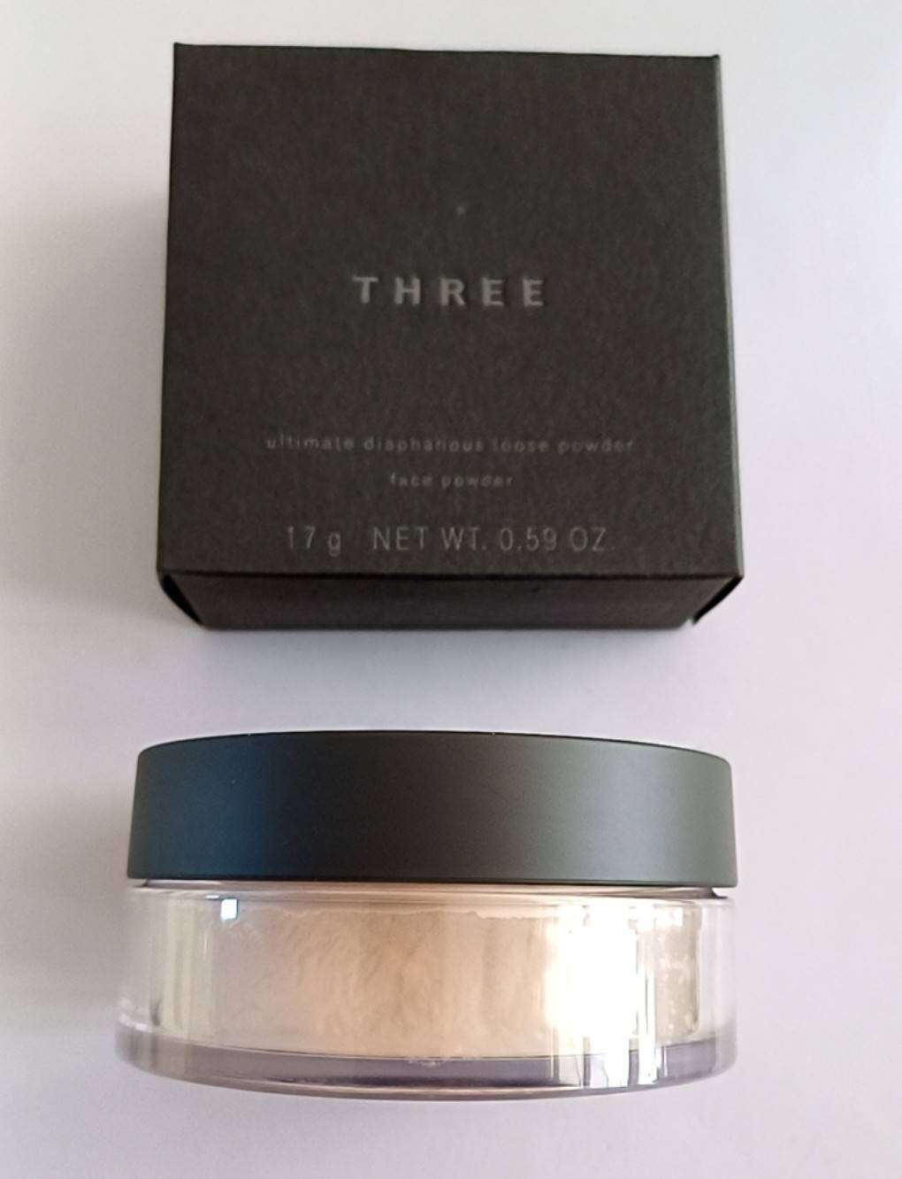 Three Powder แป้งฝุ่น Three Ultimate Diaphanous Loose Powder 17g.Translucent 01 ...