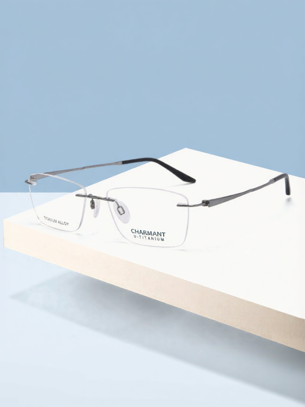 Charmant | Business Classic Titanium Frame Men's Rimless Eyeglasses ราคา 4,933 บาท*ส่งฟรี