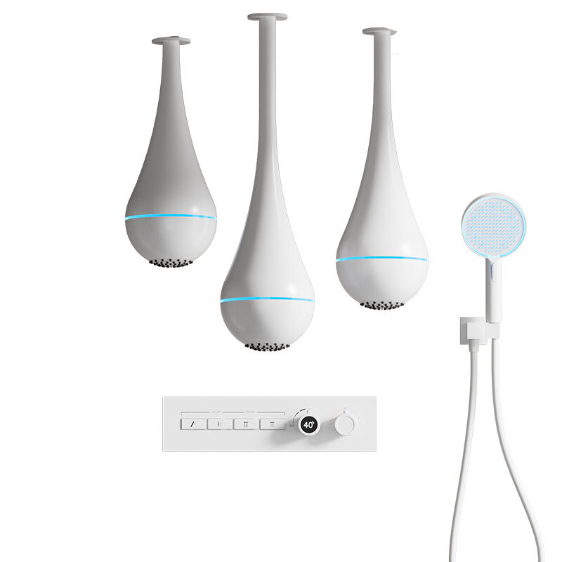 DXD | Embedded Showerhead Set with Constant Temperature Basin Faucet and Bathtub Copper ราคา 4,149 บาท*ส่งฟรี