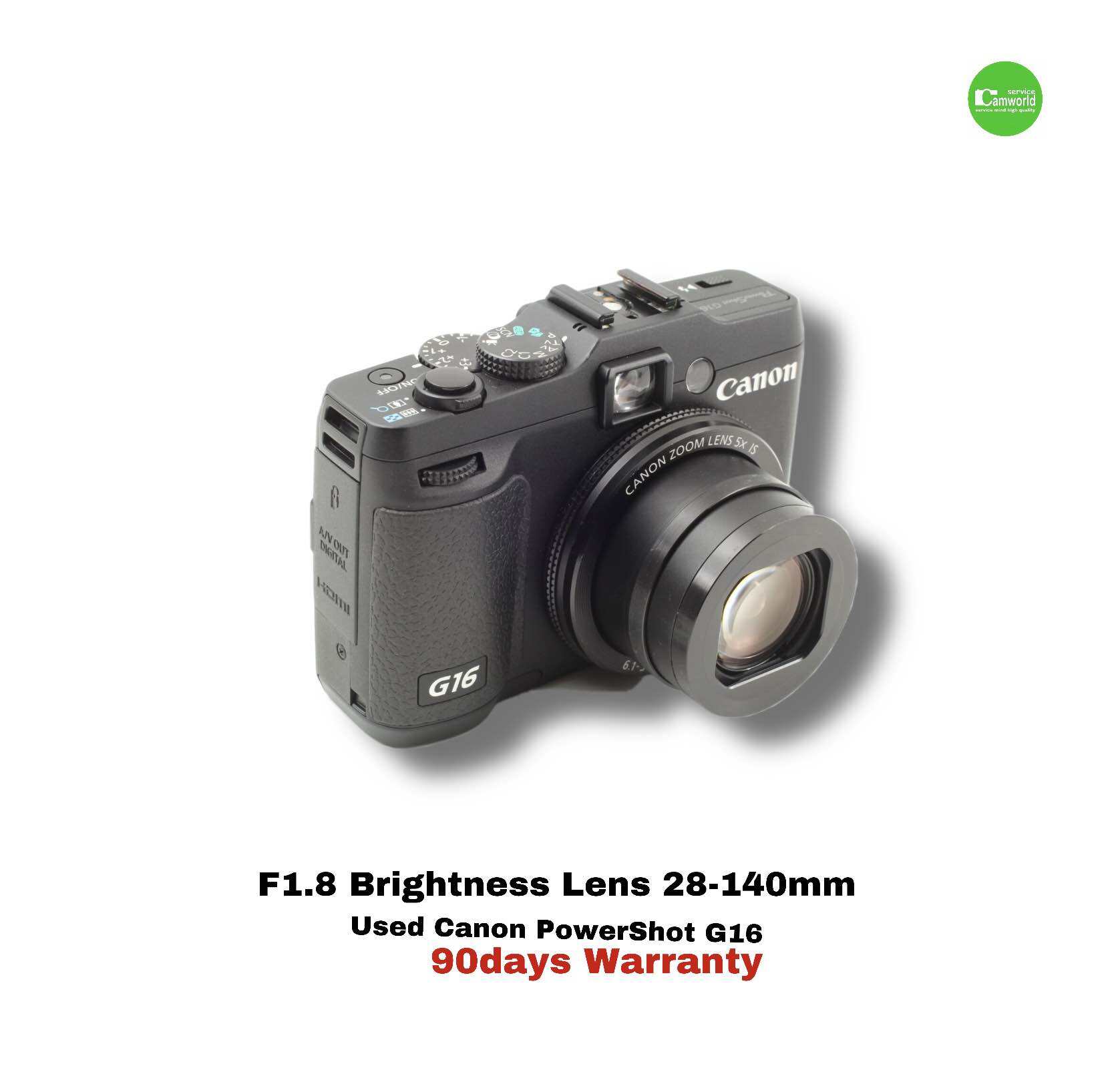 Canon Powershot G16 Compact camera WiFi 12.1MP Full HD Lens 5X กล้อง