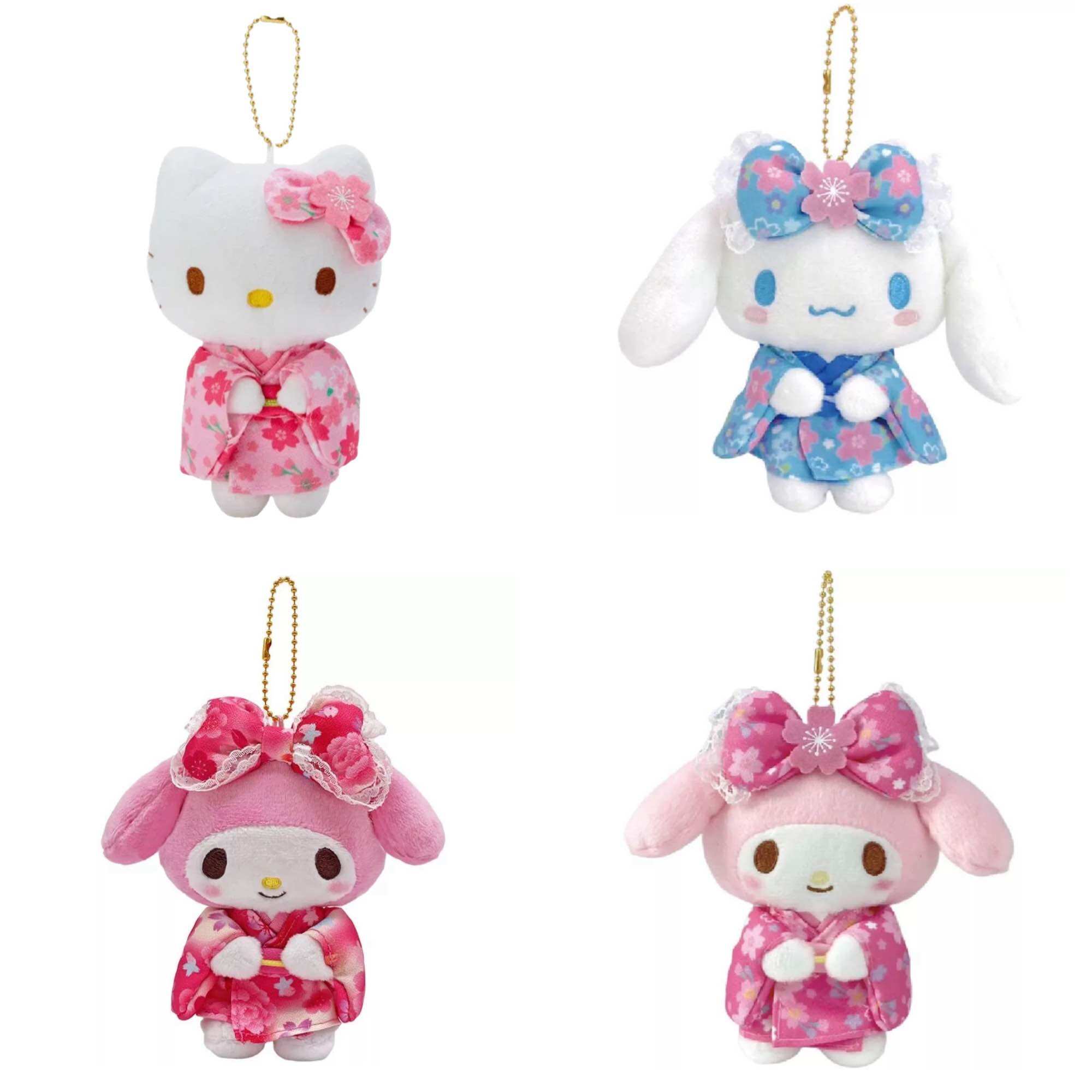 พร้อมส่ง/พรี 8ECEMBER - Sakura Kimono Pattern Mascot Keychain พวงกุญแจห้อยกระเป๋า Sanrio นำเข้าจากญี่ปุ่น ของแท้ 100% ราคา 1,290 บาท*ส่งฟรี