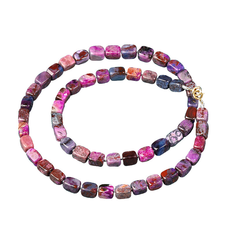 QINBAOSHUIJING | Charoite Crystal Necklace Colorful Women's ราคา 42,454 บาท*ส่งฟรี