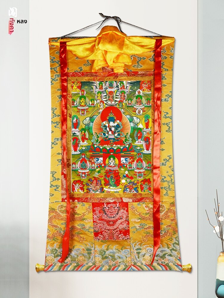 [CHUANGLONG | Tibetan Pigment Religious Art Hanging Painting for Living Room,CHUANGLONG | Tibetan Pigment Religious Art Hanging Painting for Living Room,] ราคา 3,039 บาท*ส่งฟรี