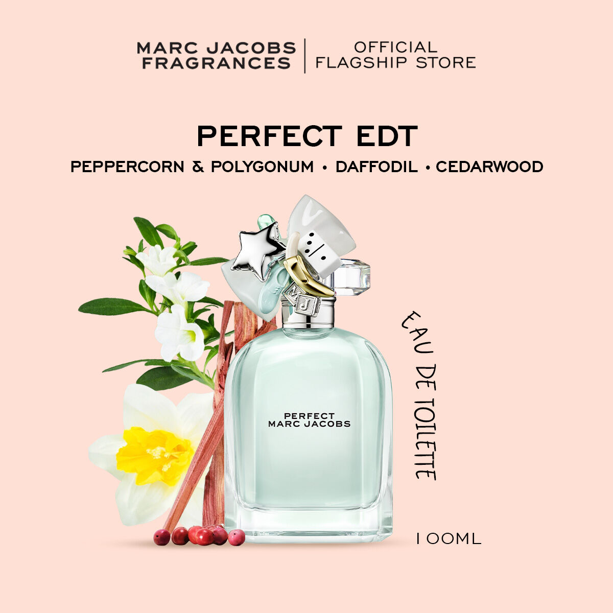Marc Jacobs Fragrances Perfect Eau De Toilette 100ml Perfume *7 Letters Can Be Engraved. ราคา 4,870 บาท*ส่งฟรี