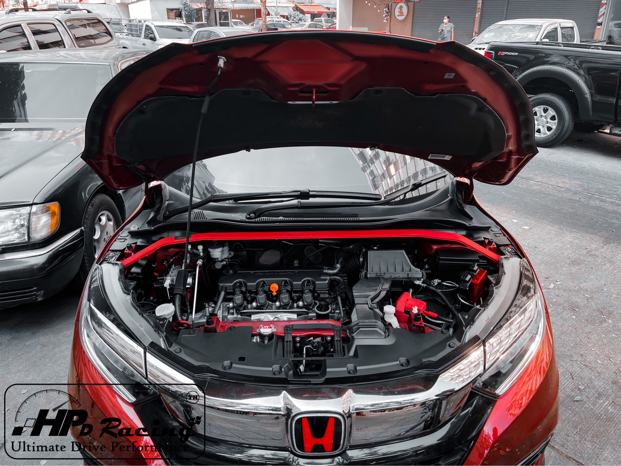 ค้ำโซ๊คหน้า HPD Racing แท้100% front strut bar ค้ำโช๊คหน้า ค้ำหน้า Honda HR-V (2014-2019) ค้ำช่วงล่างด้านหน้า ค้ำโช๊ค (Strut Bar) ค้ำโช๊ค HR-V