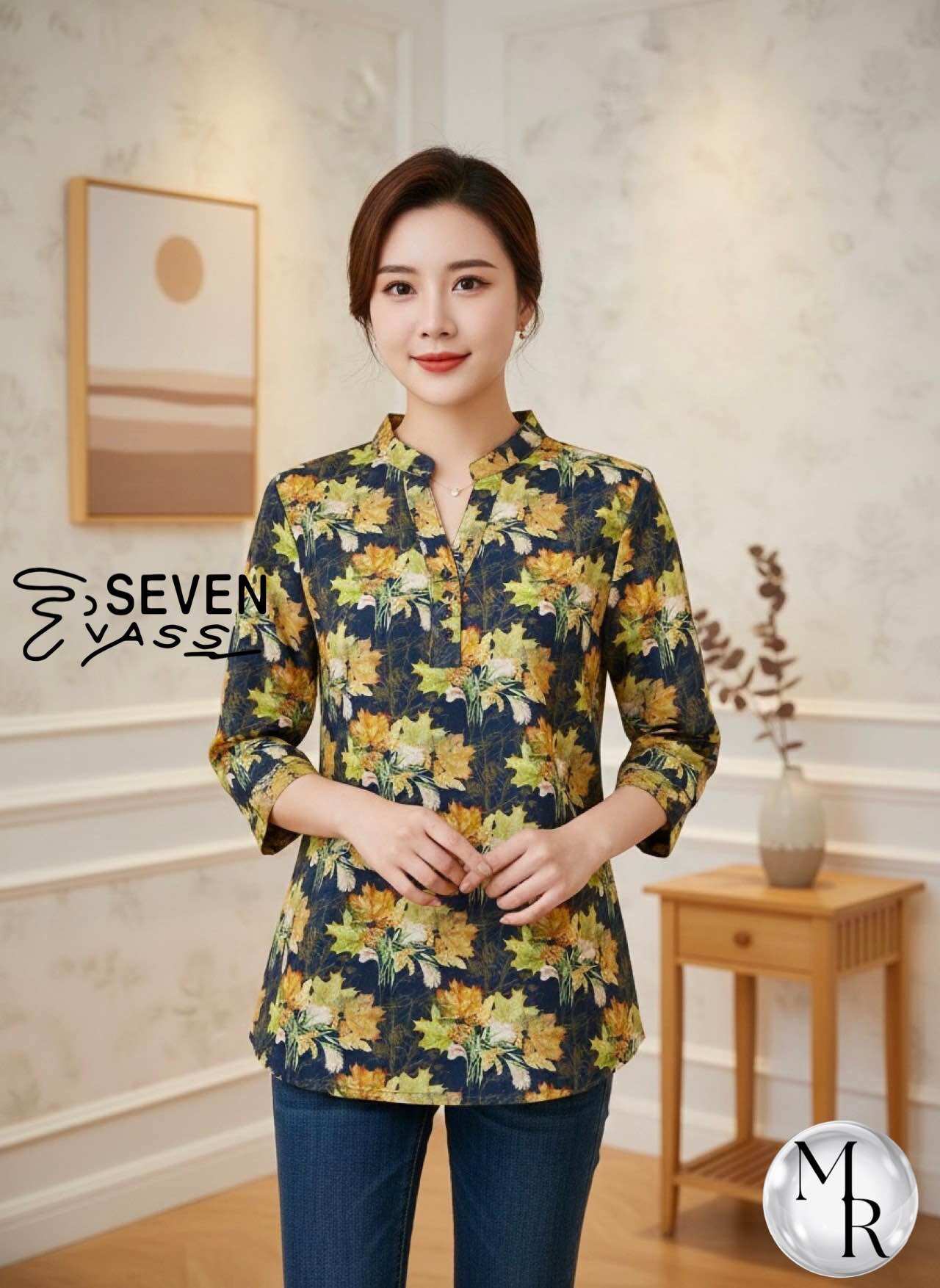 100% Pure Linen Shirt with Chinese Collar Pattern. ราคา 733 บาท*ส่งฟรี