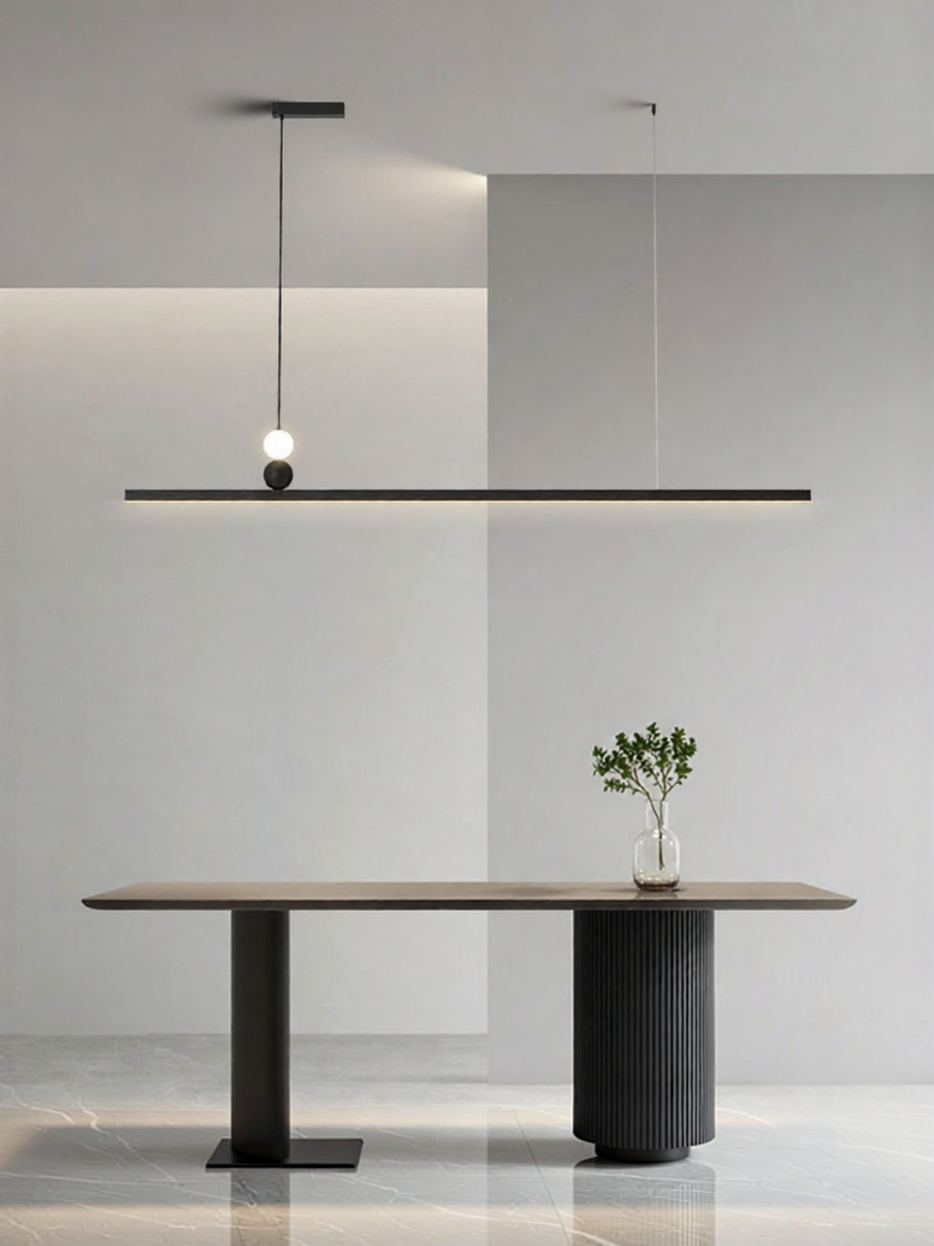 JINGYA | Minimalist Luxurious Eye-Protecting Linear Pendant Light ราคา 5,458 บาท*ส่งฟรี