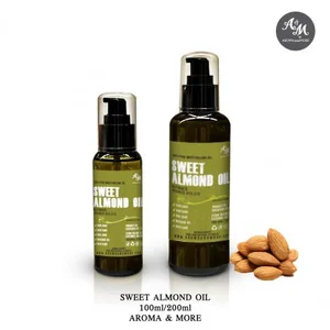 สินค้า Aroma&More Sweet Almond Oil Refined น้ำมันสวีทอัลมอลด์บริสุทธิ์ Spain (Cosmetic grade) 100/200/1000ML