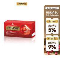ทไวนิงส์ ชาสีอำพันสว่าง อิงลิช เบรกฟาสต์ ชนิดซอง 2 กรัม แพ็ค 25 ซอง Twinings English Breakfast Tea 2 g. Pack 25 Tea Bags