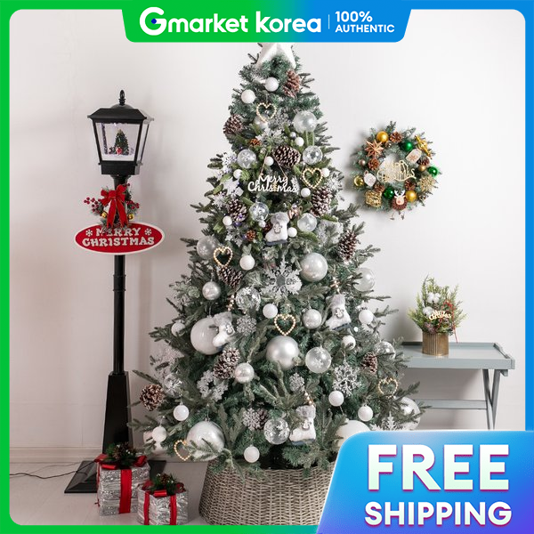 flowertree | Skating Cubic Gray Christmas Tree 210cm (Double-Sided) Full Set ราคา 28,450 บาท*ส่งฟรี