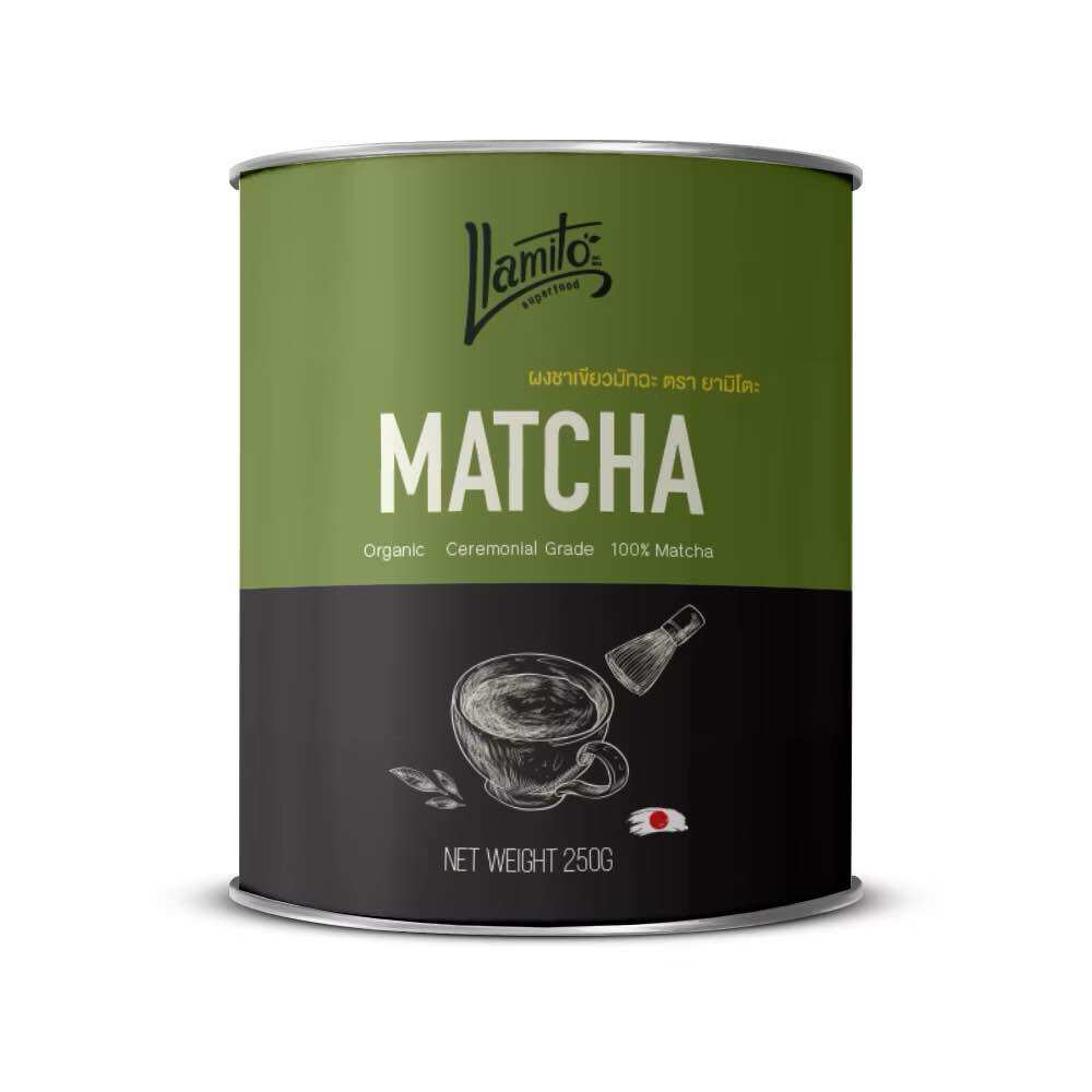 ผงมัทฉะ Llamito ออร์แกนิดค 100%🍃ตรา ยามิโตะ Organic Matcha Powder ผ่อนคลาย บำรุงร่างกายปรับสมดุลการทำงานของระบบต่างๆ ราคา 589 บาท*ส่งฟรี