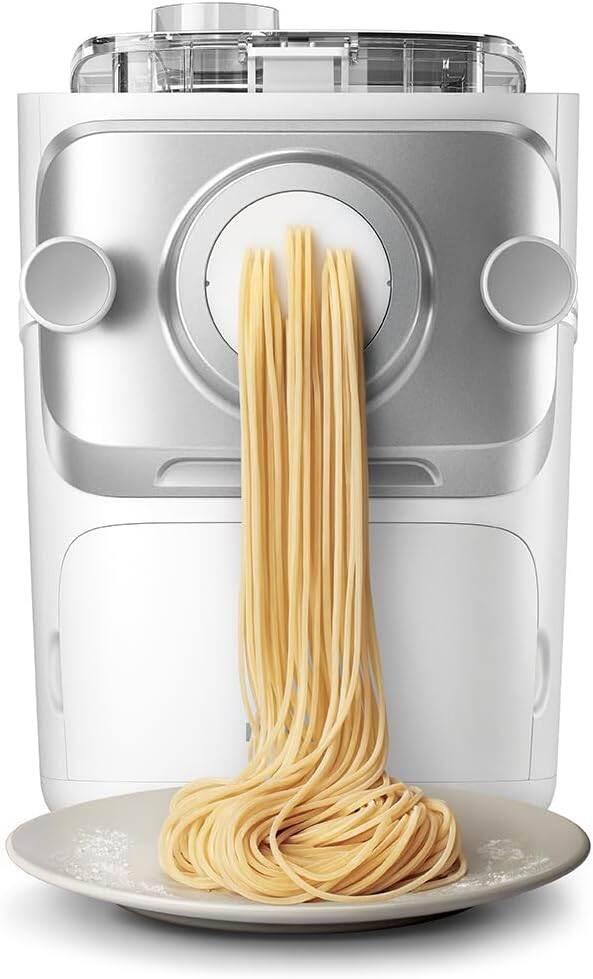 Philips Pasta Machine Series 7000 Automatic Pasta Maker, Proextrude Technology, Fully Automatic, Perfect Mixing Technology, 6-8 Molding Discs, White/Black ราคา 26,900 บาท*ส่งฟรี