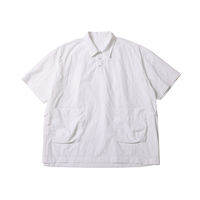 noears | เสื้อแขนสั้นสไตล์เรโทรใส่สบายมีกระเป๋า