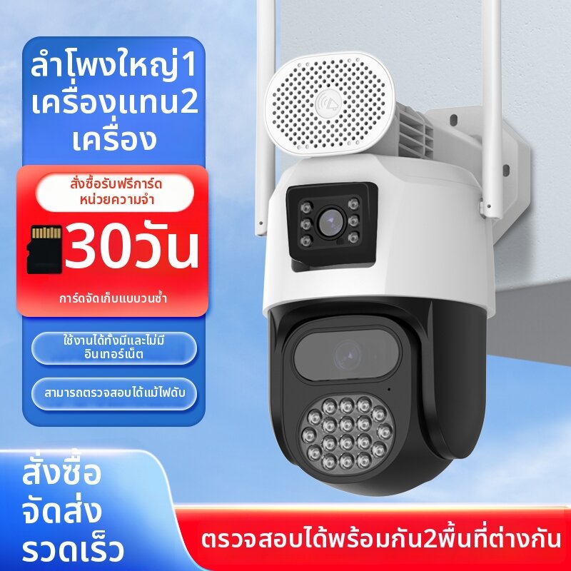 Candy | Wireless Zoom 360 No-Blind Spot Indoor Outdoor Home Camera ราคา 2,231 บาท*ส่งฟรี