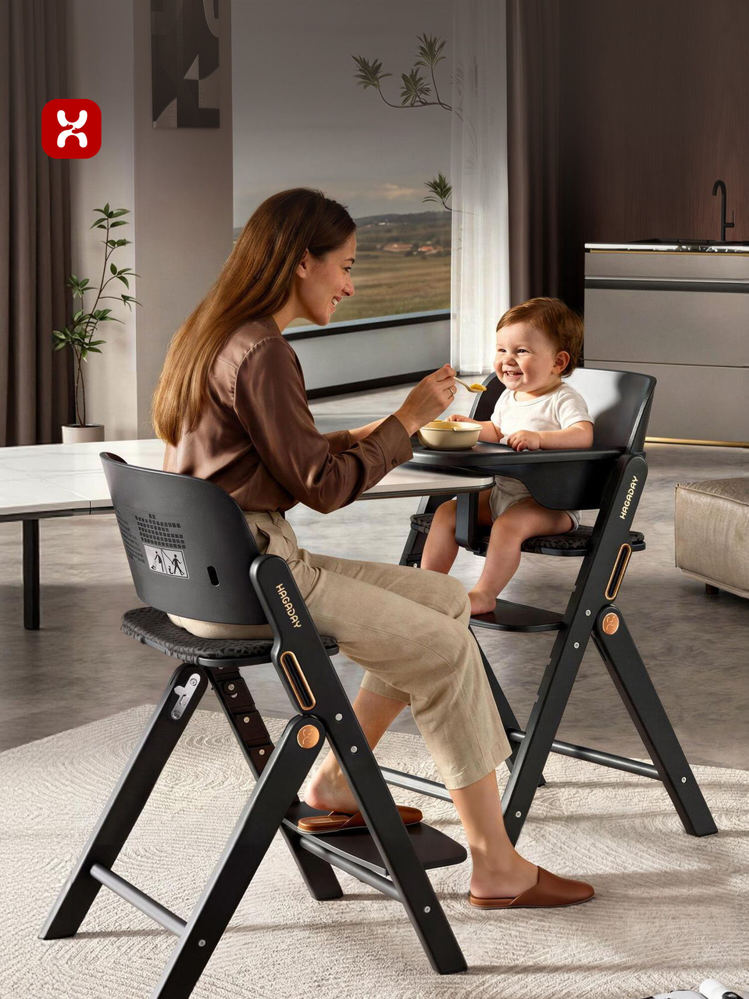 Hagaday | Adjustable Folding Baby Dining Chair ราคา 9,720 บาท*ส่งฟรี