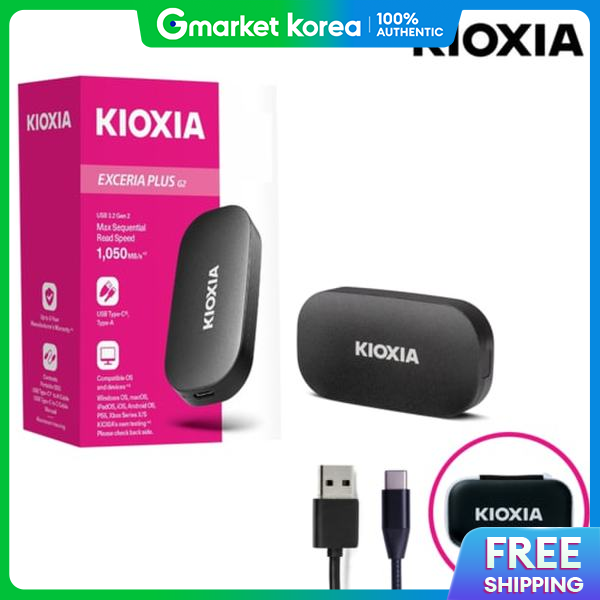 Kioxia | Kioxia Exceria Plus G2 Portable External Ssd 1Tb ราคา 19,646 บาท*ส่งฟรี
