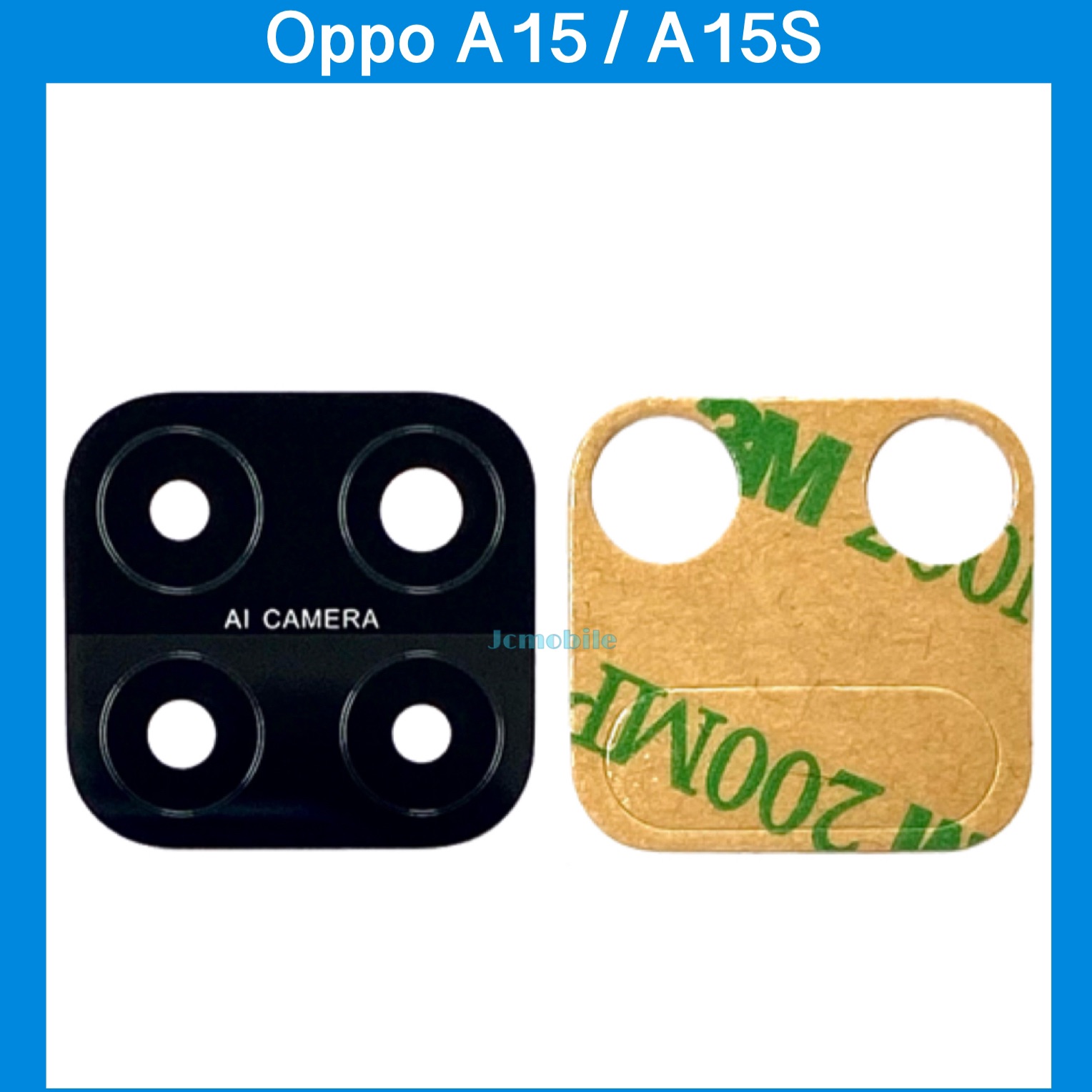 กระจกเลนส์กล้อง Oppo A15,A15S ,กระจกกล้องหลัง อะไหล่มือถือ