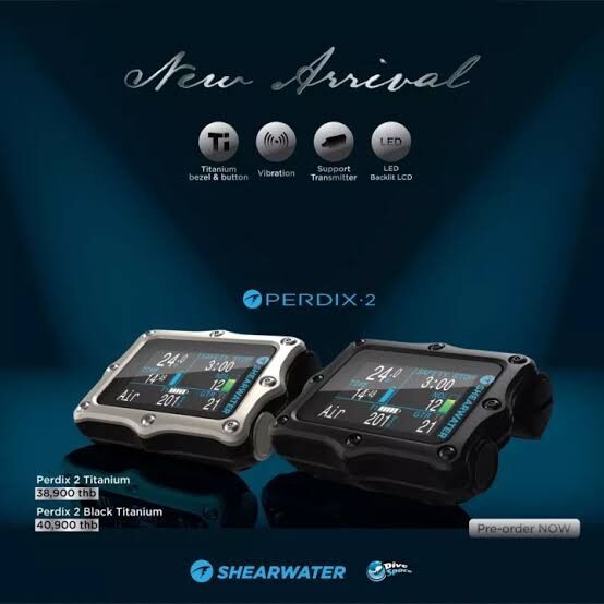 [ผ่อน0%]shearwater perdix 2 black titanium divecomputer ราคา 36,810 บาท*ส่งฟรี